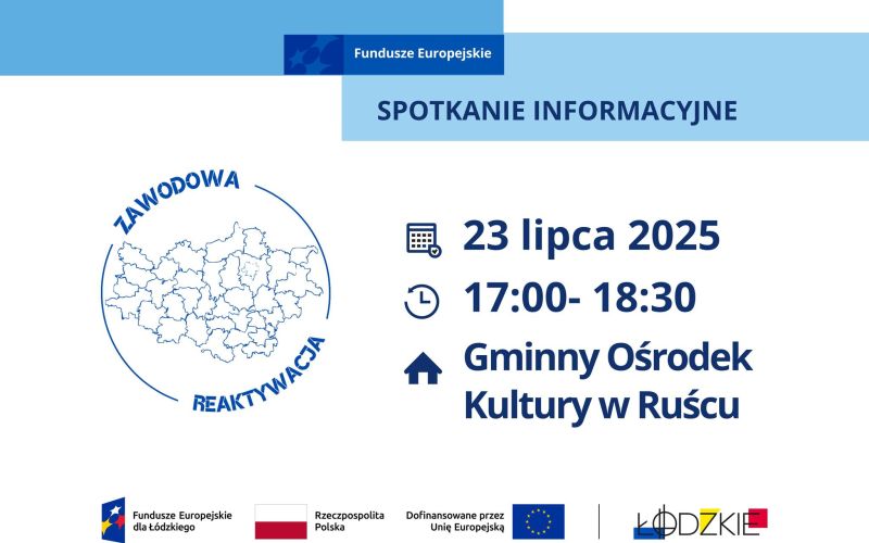 Spotkanie informacyjne: „Zawodowa reaktywacja” – bezpłatne szkolenia z dofinansowaniem do 11 tys. zł